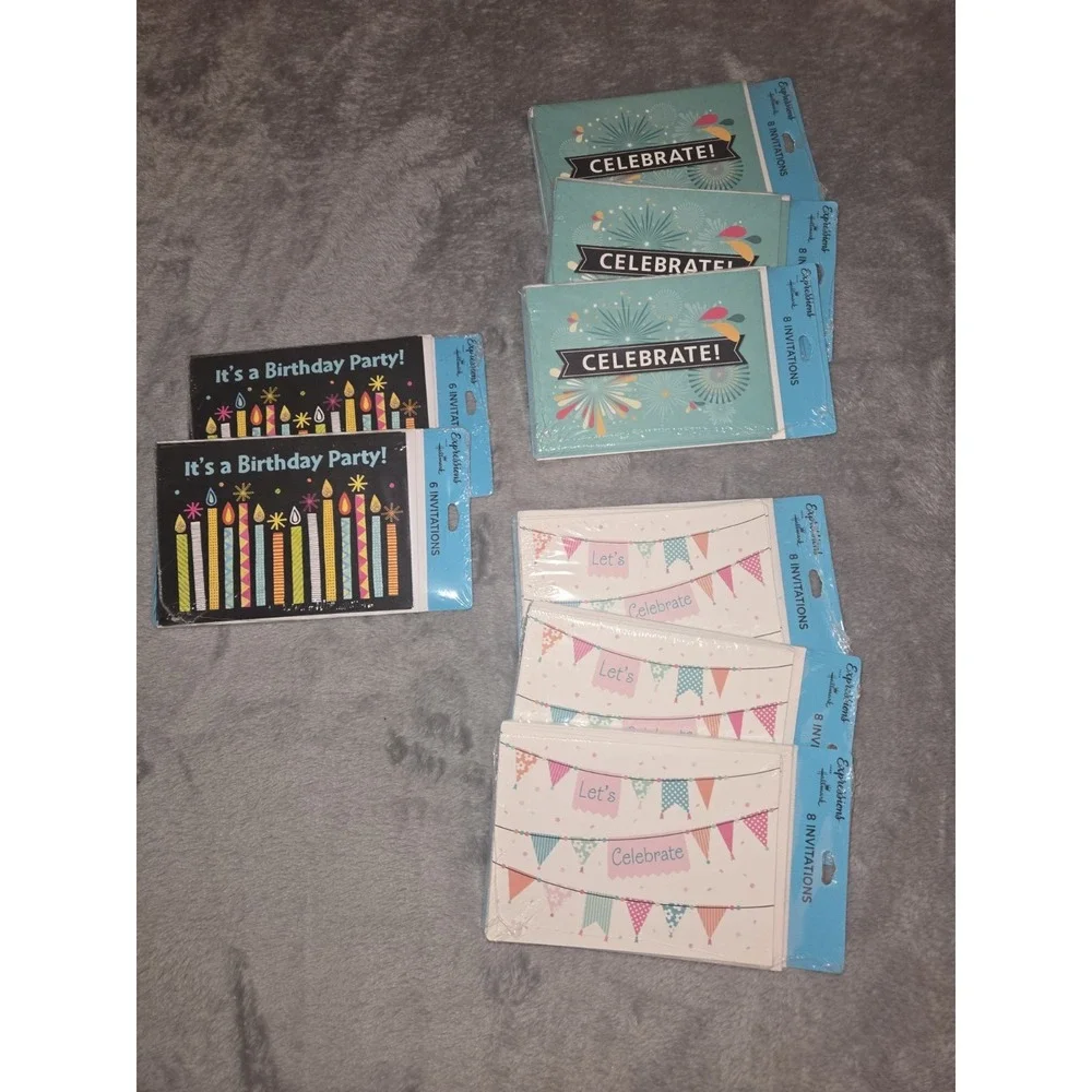 Hallmark Birthday Party Invitations ~  60 Total NEW SEALED